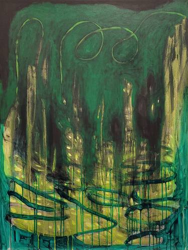 Original Abstract Expressionism Abstract Paintings by Attlee Forest