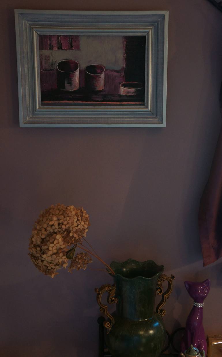 Original Minimalism Still Life Painting by Magdalena Nałęcz