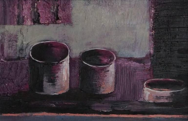 Original Minimalism Still Life Painting by Magdalena Nałęcz