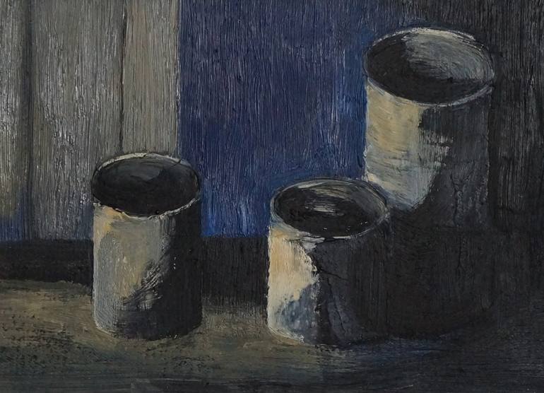 Original Minimalism Still Life Painting by Magdalena Nałęcz