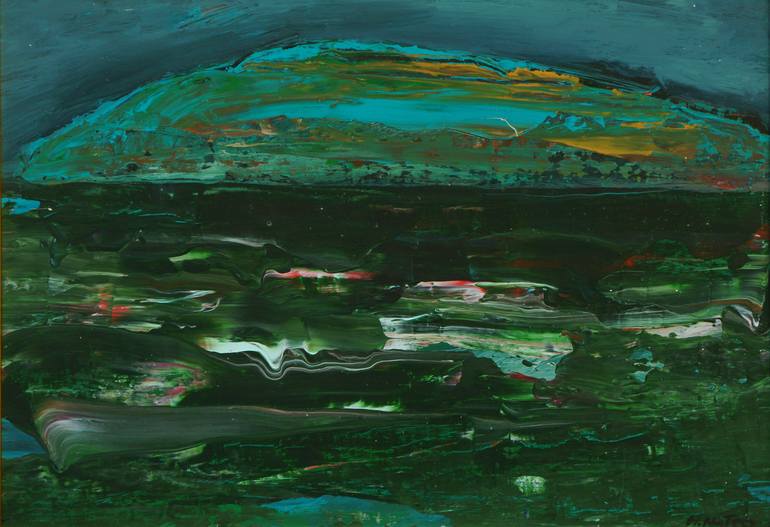 Original Expressionism Landscape Painting by Magdalena Nałęcz