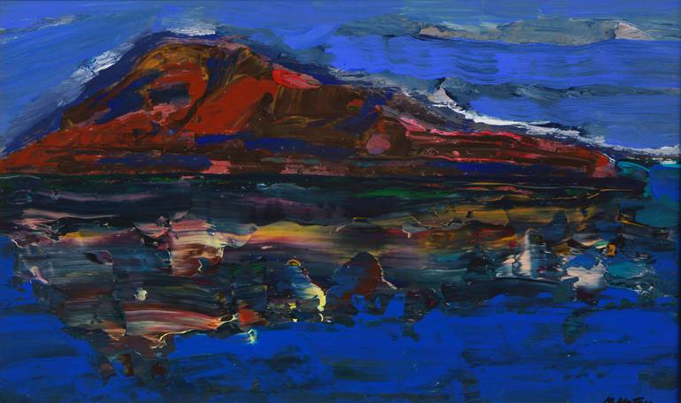 Original Expressionism Landscape Painting by Magdalena Nałęcz