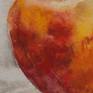 .Still life with apple.
 Watercolor on watercolor  
paper mounted  on cardboard.
Painted from life ,
summer, 2010

5,1×7,1"  (13×18cm)
unframed.

You will receive a signed Certificate of Authenticity.