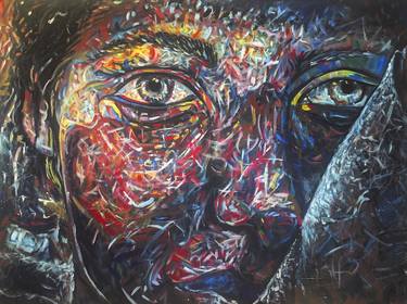 Print of Abstract Expressionism Portrait Paintings by Jesse Vachon