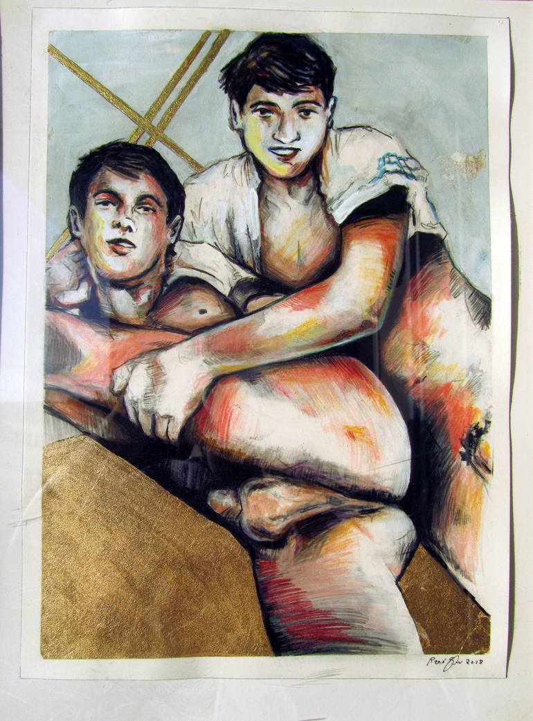 Original Body Drawing by René Capone