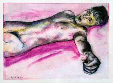 Original Documentary Nude Drawings by René Capone