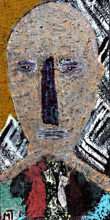 Original Expressionism Portrait Paintings by michael taav