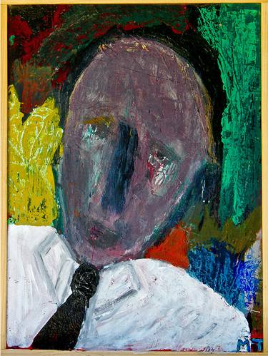 Original Expressionism Portrait Paintings by michael taav