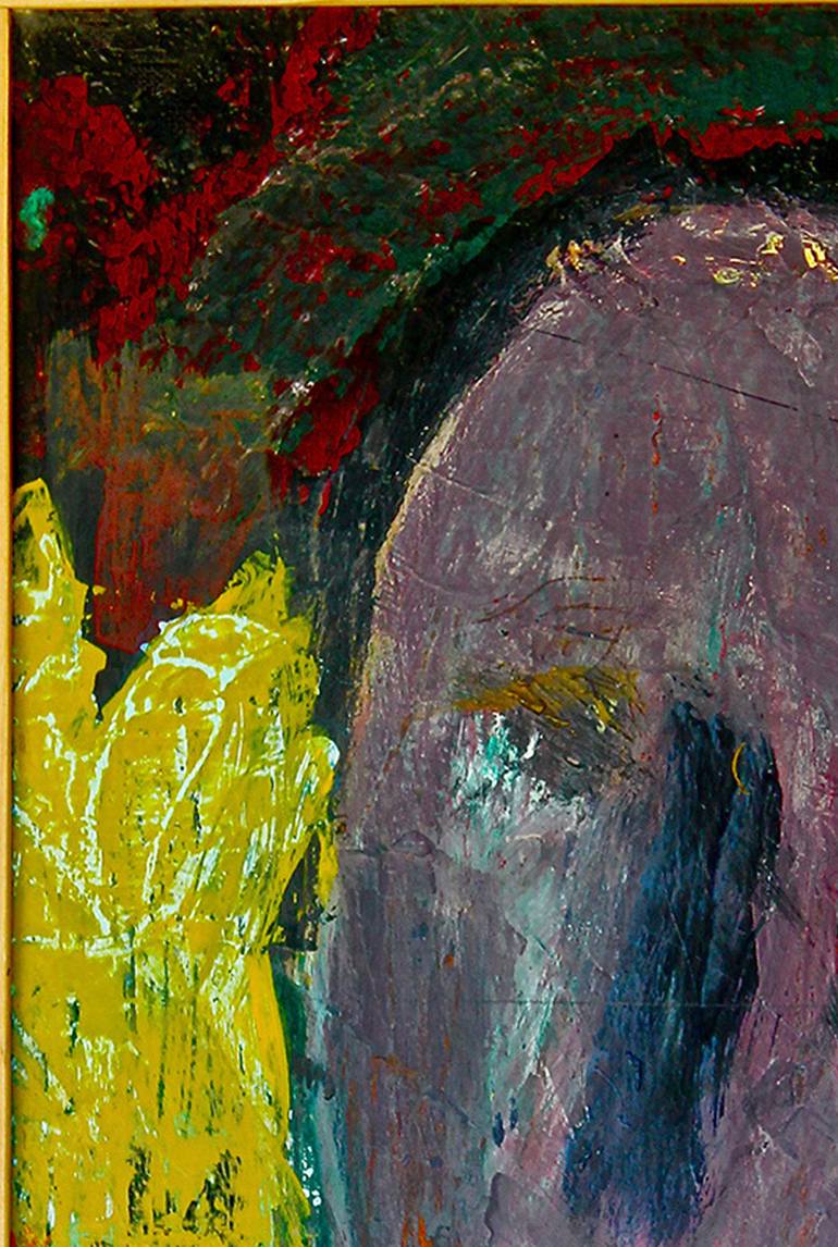 Original Expressionism Portrait Painting by michael taav