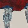RED OSTRICH is part of a fifteen year series of abstract works titled ABSTRACT IMPRESSIONS, EXPRESSIONS, AND DEPRESSIONS that depict my dreamscapes, oblique memories, and my more incomprehensible experiences.