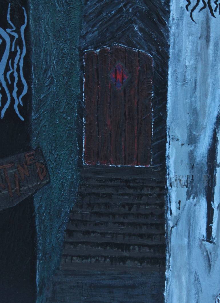 Original Conceptual Cities Painting by Michael Taav