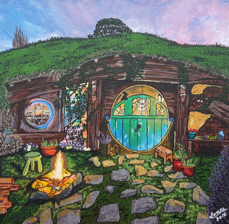 Hobbit Hole Painting by Sonal Poghat Saatchi Art