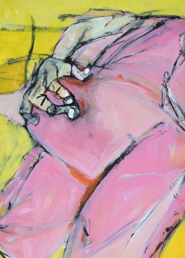 Original Abstract Nude Paintings by Rachael Van Dyke