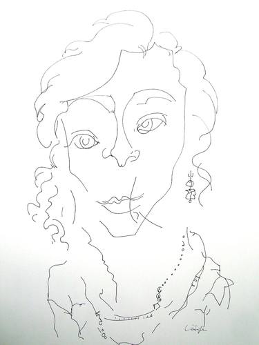Original Portrait Drawings by Rachael Van Dyke