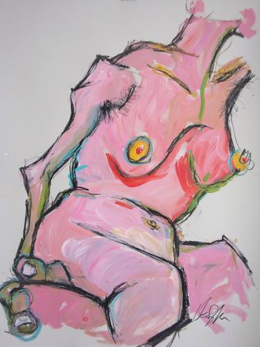 Print of Abstract Nude Paintings by Rachael Van Dyke
