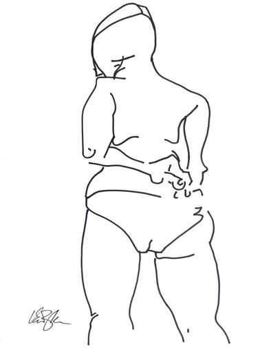 Original Abstract Nude Drawings by Rachael Van Dyke