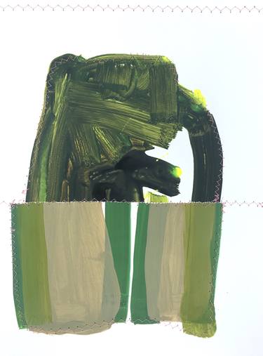 Original Abstract Collage by Rachael Van Dyke