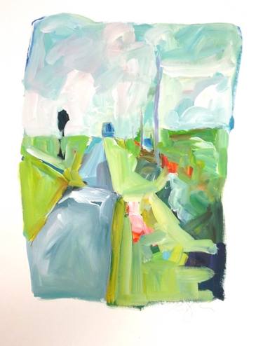 Original Abstract Landscape Paintings by Rachael Van Dyke