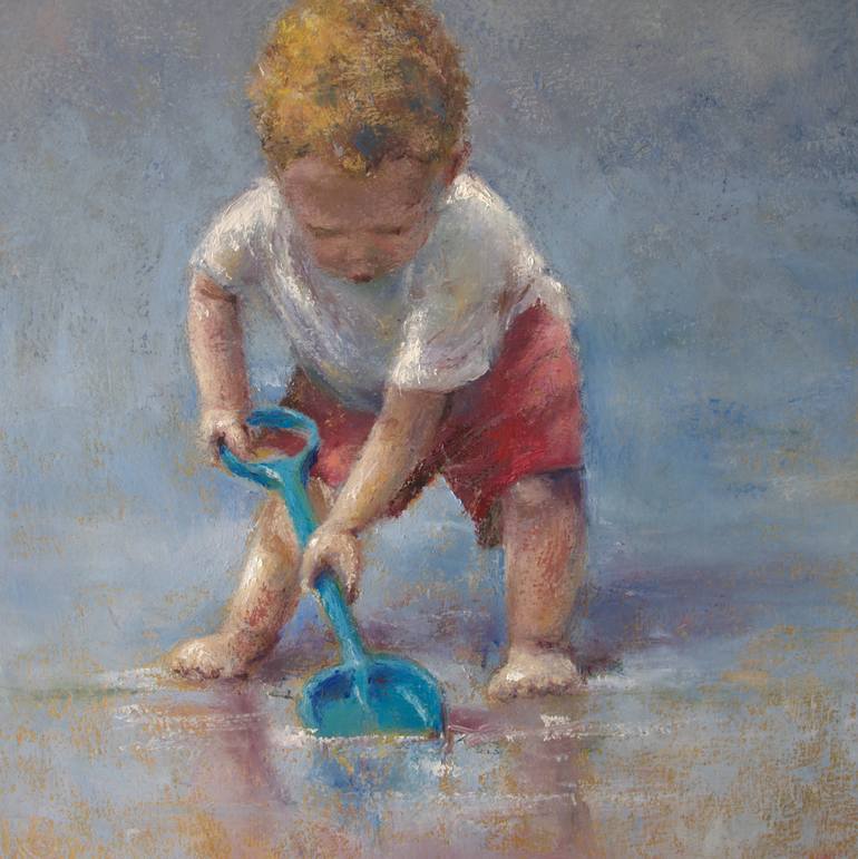 Original Figurative Children Painting by Marleen Kleiberg