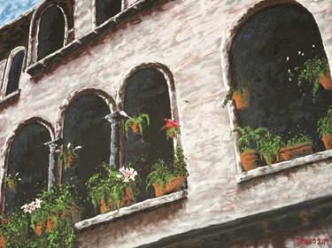 Original Architecture Paintings by John P Fleenor