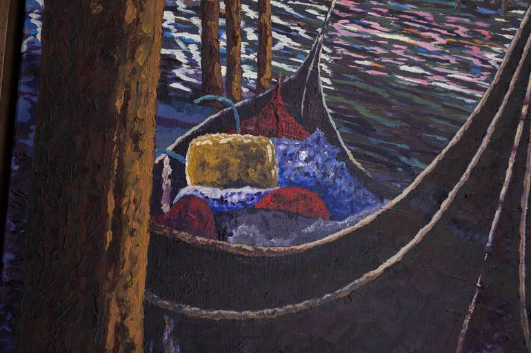 Original Conceptual Boat Painting by John P Fleenor