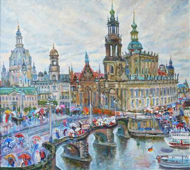 Original Architecture Paintings by Halyna Barannikova