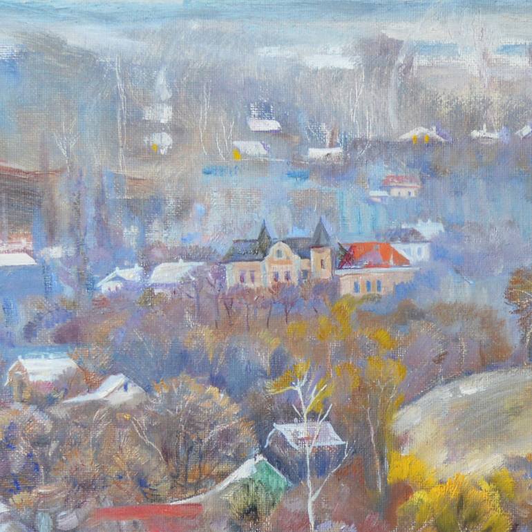 Original Impressionism Landscape Painting by Halyna Barannikova