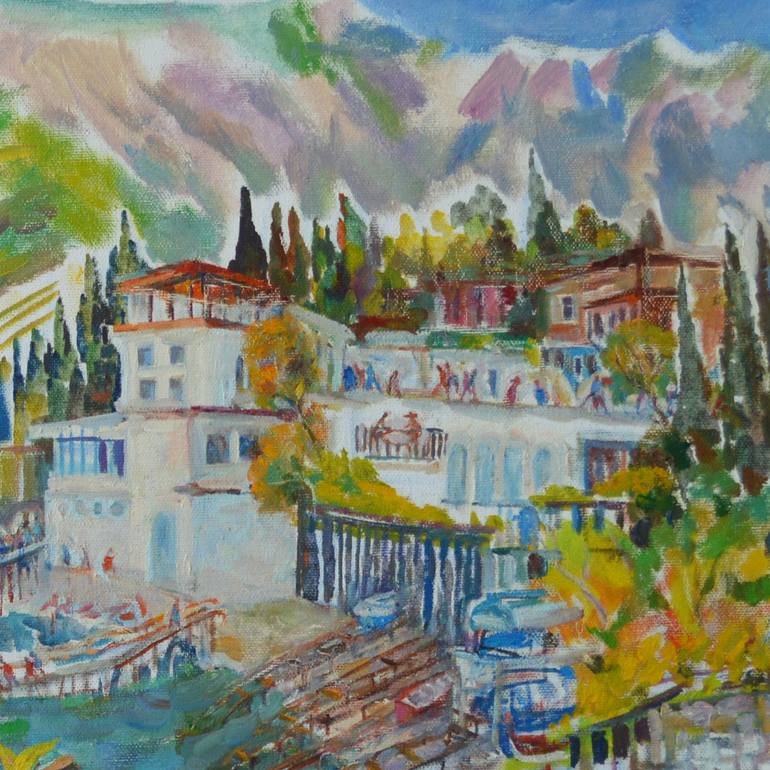 Original Impressionism Landscape Painting by Halyna Barannikova