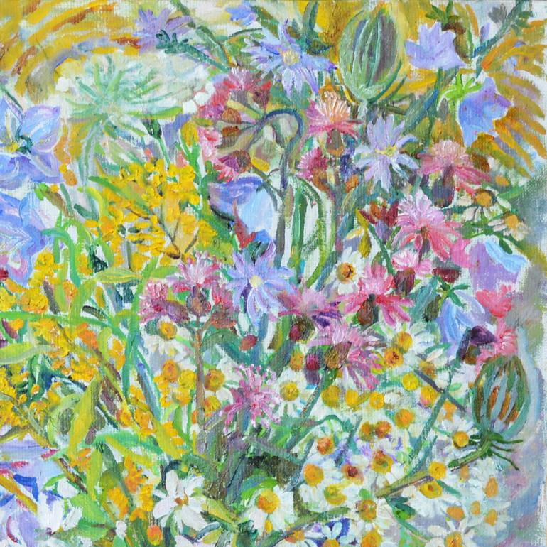 Original Floral Painting by Halyna Barannikova