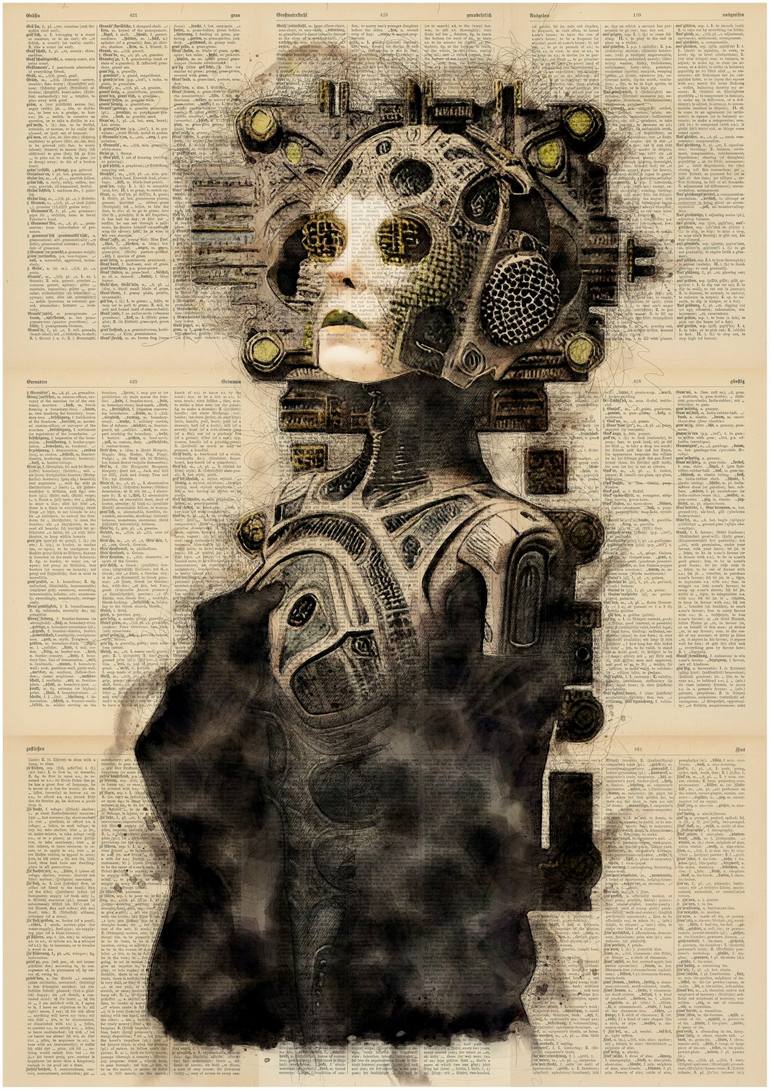 Original Figurative Portrait Digital by Jakub Dk