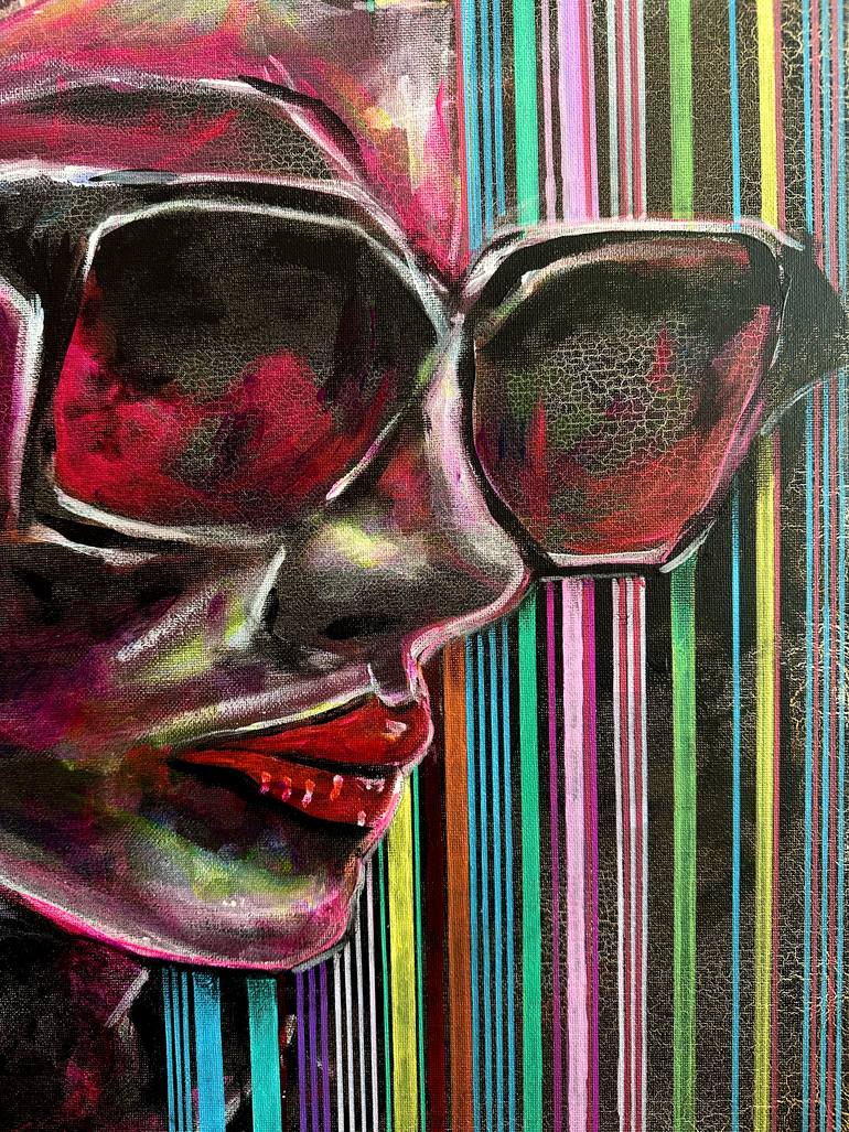 Original Abstract Portrait Painting by Jakub Dk
