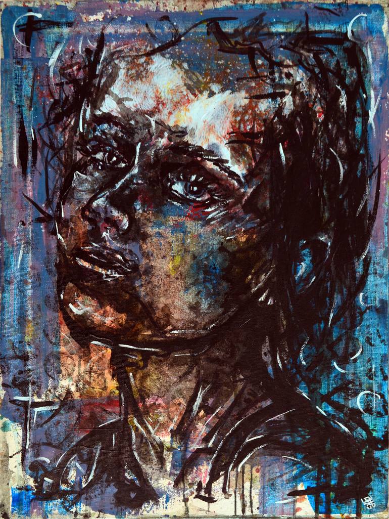 Original Portrait Painting by Jakub DK