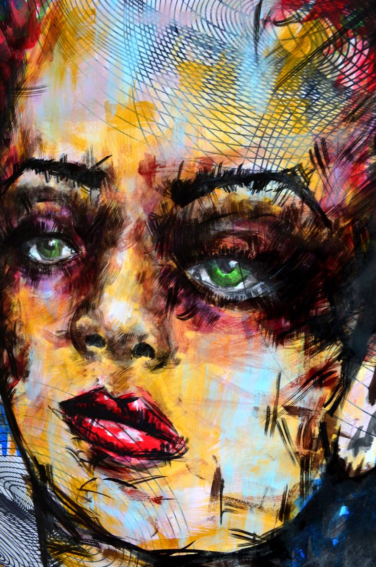 Original Abstract People Painting by Jakub Dk