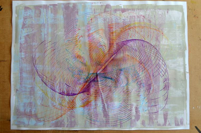 Original Abstract Expressionism Abstract Drawing by Jakub DK