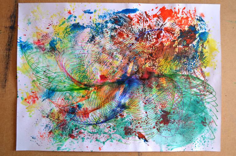 Original Modern Abstract Drawing by Jakub DK