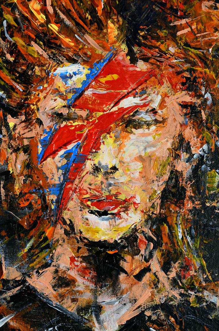 Original Abstract Expressionism Portrait Painting by Jakub DK