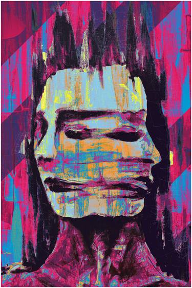 Original Abstract Portrait Digital by Jakub DK