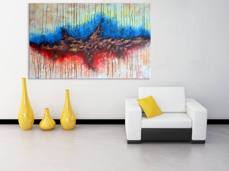 Abstract Elements - Abstract Home Decor Art On The Extra Large Deep ...