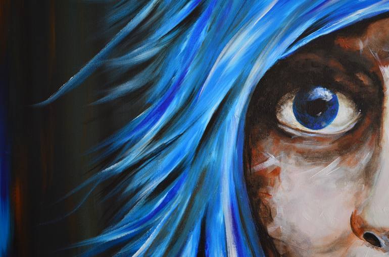 Original Figurative Portrait Painting by Jakub Dk