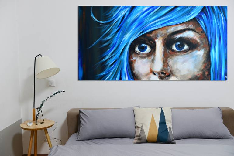 Original Figurative Portrait Painting by Jakub Dk