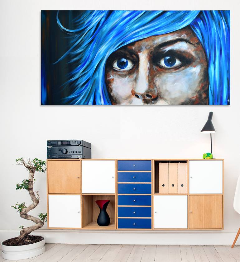Original Figurative Portrait Painting by Jakub Dk