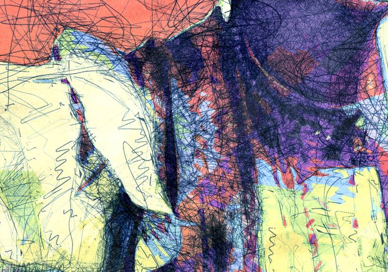 Original Figurative People Mixed Media by Jakub Dk