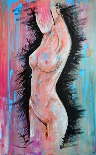 Original Abstract Nude Paintings by Jakub DK