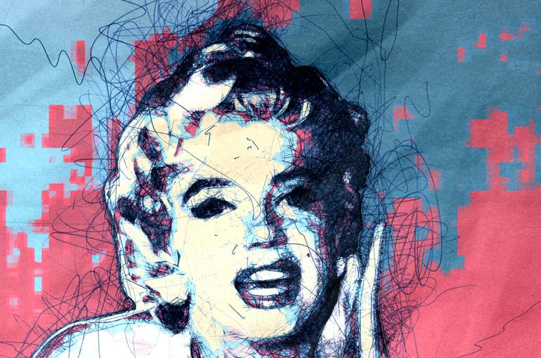 Original Pop Art People Mixed Media by Jakub Dk