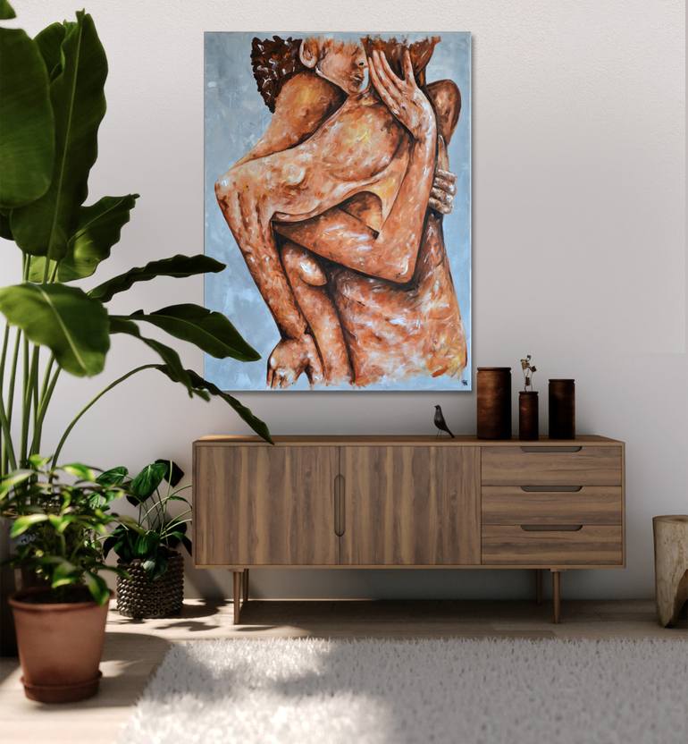 Original Figurative Nude Painting by Jakub DK