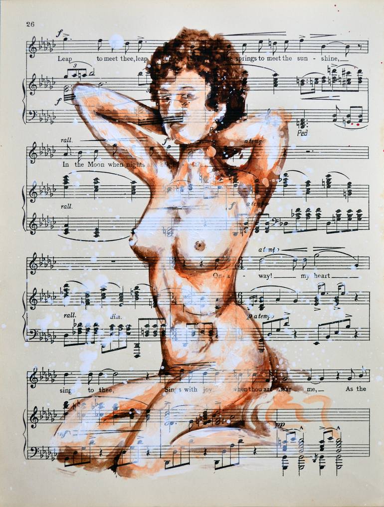 Original Modern Nude Collage by Jakub DK