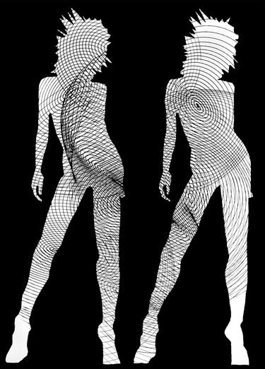 Original Abstract Body Drawings by Jakub DK