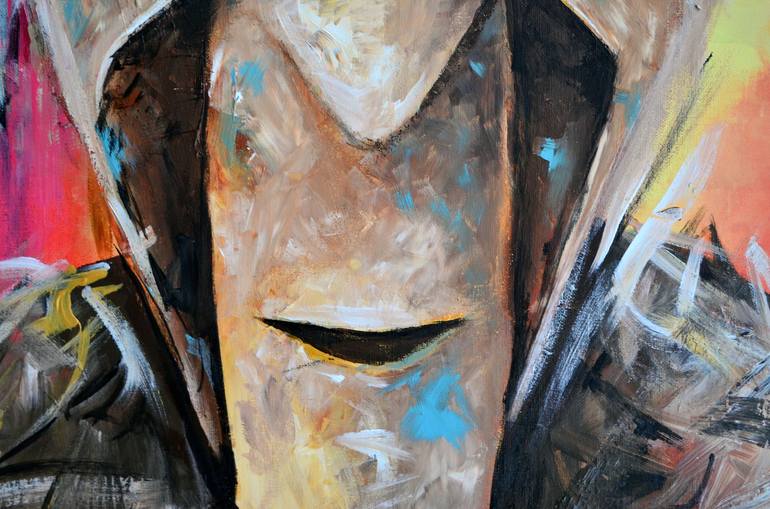 Original Abstract Portrait Painting by Jakub DK