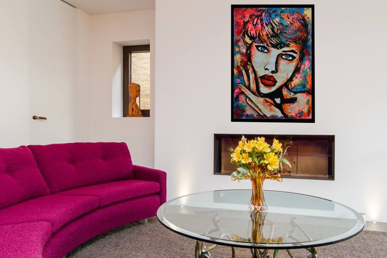 Original Figurative Women Painting by Jakub Dk