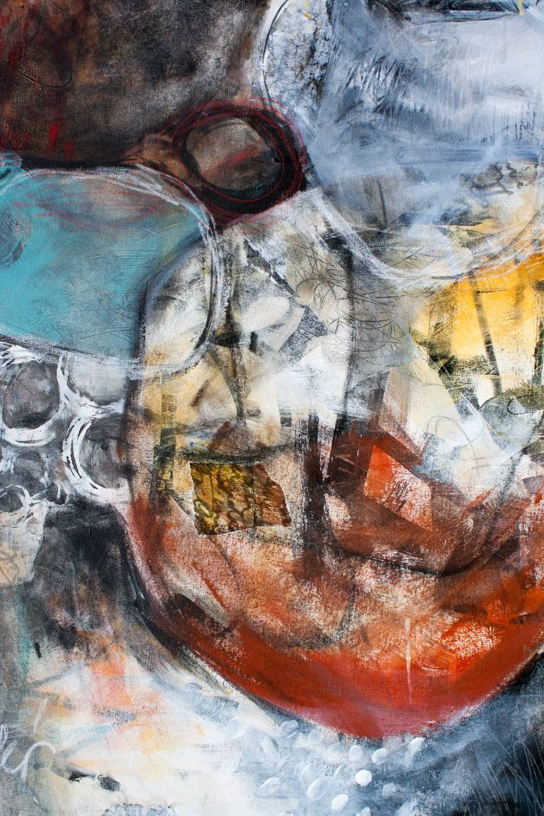 Original Expressionism Abstract Painting by Kathy Leader